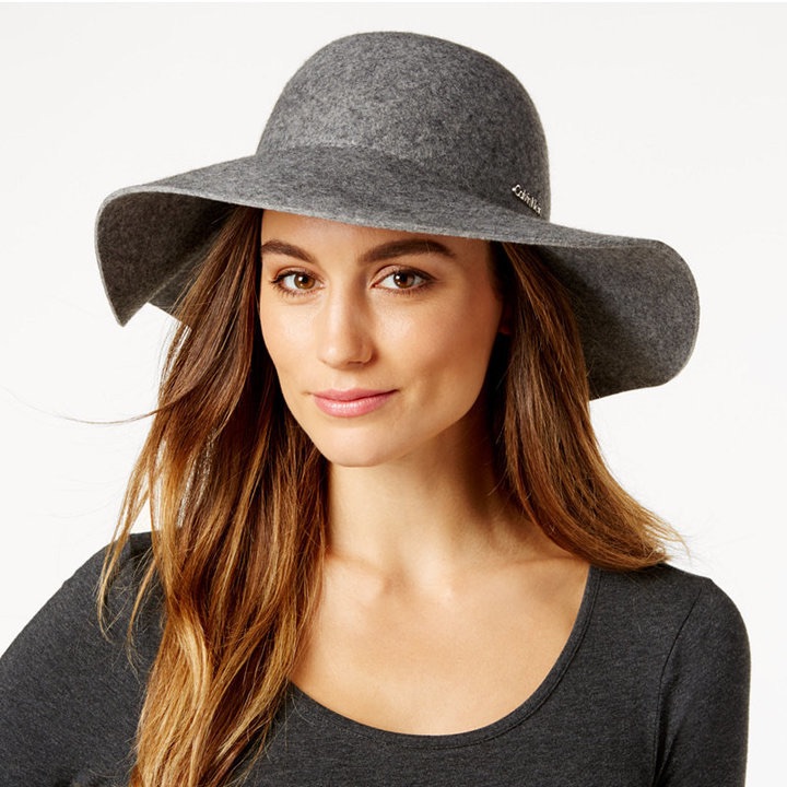 Gray Wool Floppy Hat